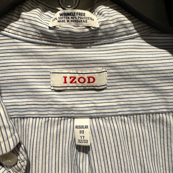 Men’s 17/33 IZOD Dress Shirt Regular Fit - Picture 2 of 3